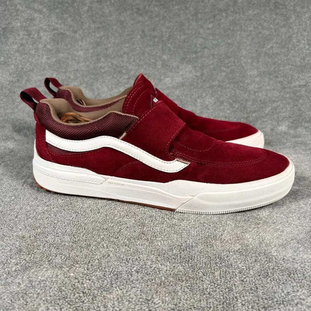 Vans Kyle Walker Pro 2 Port Walnut Red Suede Slip On Skate Shoes Mens 10.5